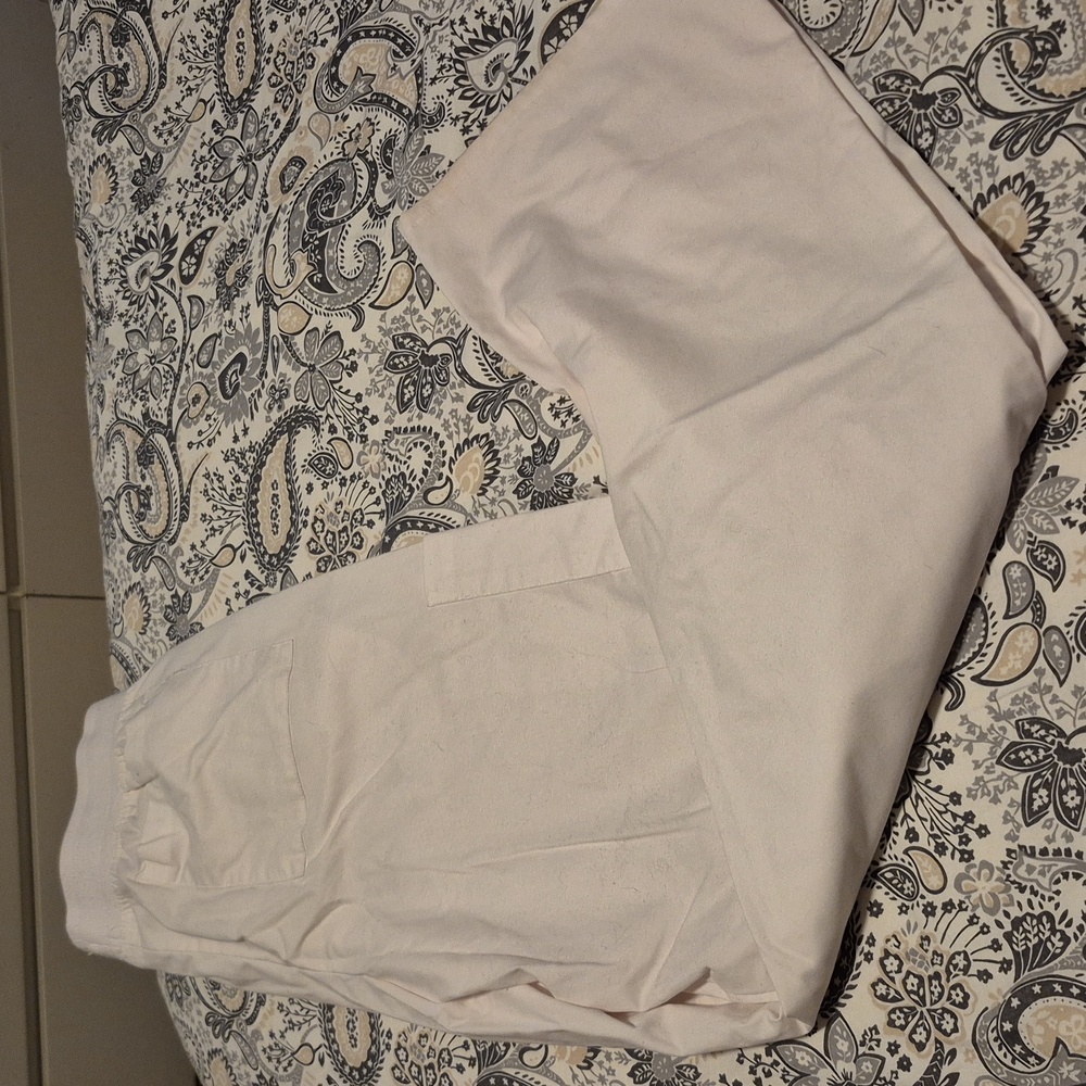 White scrubs pants